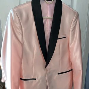 Pink blazer,worn once, size 38, needs ironing as usual.